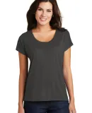 District Made DM412    Ladies Drapey Dolman Tee Charcoal