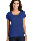 District Made DM412    Ladies Drapey Dolman Tee Deep Royal