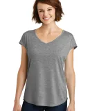 District Made DM416    Ladies Drapey Cross-Back Te Heathered Nick