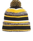 New Era NE902    Sideline Beanie Black/Gold