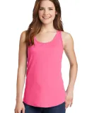 Port & Co LPC54TT mpany   Ladies Core Cotton Tank  Neon Pink