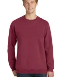 Port & Company PC098 Pigment-Dyed Crewneck Sweatsh Merlot