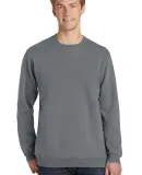 Port & Company PC098 Pigment-Dyed Crewneck Sweatsh Pewter