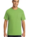 Port & Company PC61PT Tall Essential Pocket Tee in Lime