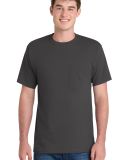 Port & Company PC61PT Tall Essential Pocket Tee in Charcoal