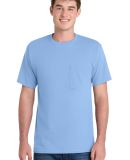 Port & Company PC61PT Tall Essential Pocket Tee in Light blue