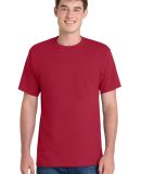 Port & Company PC61PT Tall Essential Pocket Tee in Red