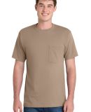 Port & Company PC61PT Tall Essential Pocket Tee in Sand