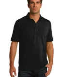 Port & Company KP55T Tall Core Blend Jersey Knit P Jet Black