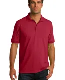 Port & Company KP55T Tall Core Blend Jersey Knit P Red
