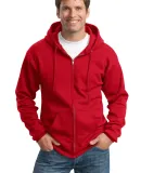 Port & Co PC90ZHT mpany   Tall Essential Fleece Fu Red