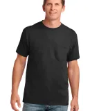 Port & Co PC54P mpany   Core Cotton Pocket Tee Jet Black