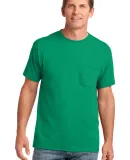 Port & Co PC54P mpany   Core Cotton Pocket Tee Kelly