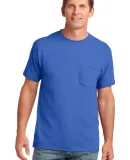 Port & Co PC54P mpany   Core Cotton Pocket Tee Royal