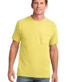 Port & Co PC54P mpany   Core Cotton Pocket Tee Yellow