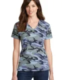 Port & Co LPC54VC mpany   Ladies Core Cotton Camo  Woodlnd Blu Ca