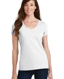 Port & Company LPC450V Ladies Fan Favorite V-Neck  White