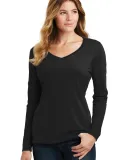 Port & Co LPC450VLS mpany   Ladies Long Sleeve Fan Jet Black