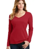 Port & Co LPC450VLS mpany   Ladies Long Sleeve Fan Team Cardinal