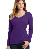 Port & Co LPC450VLS mpany   Ladies Long Sleeve Fan Team Purple