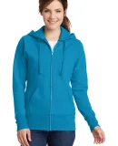 Port & Company LPC78ZH Ladies Core Fleece Full-Zip Neon Blue