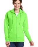 Port & Company LPC78ZH Ladies Core Fleece Full-Zip Neon Green