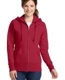 Port & Company LPC78ZH Ladies Core Fleece Full-Zip Red