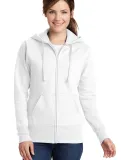 Port & Company LPC78ZH Ladies Core Fleece Full-Zip White