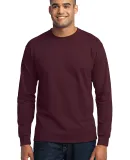 Port & Co PC55LST mpany   Tall Long Sleeve Core Bl Athletic Marn