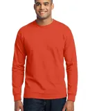 Port & Co PC55LST mpany   Tall Long Sleeve Core Bl Orange