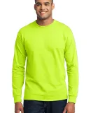 Port & Co PC55LST mpany   Tall Long Sleeve Core Bl Safety Green