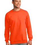Port & Company PC90T Tall Essential Fleece Crewnec Safety Orange