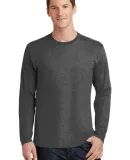 Port & Company PC450LS Long Sleeve Fan Favorite Te Dark Hthr Grey