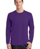 Port & Company PC450LS Long Sleeve Fan Favorite Te Team Purple