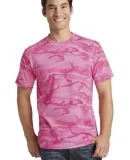 Port & Co PC54C mpany   Core Cotton Camo Tee Pink Camo