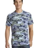 Port & Co PC54C mpany   Core Cotton Camo Tee Woodlnd Blu Ca