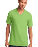 Port & Co PC54V mpany   Core Cotton V-Neck Tee Lime