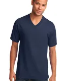 Port & Co PC54V mpany   Core Cotton V-Neck Tee Navy