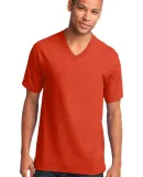 Port & Co PC54V mpany   Core Cotton V-Neck Tee Orange