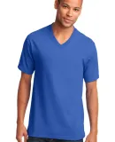 Port & Co PC54V mpany   Core Cotton V-Neck Tee Royal