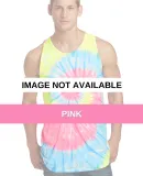 Port & Company PC147TT Tie-Dye Tank Top Pink