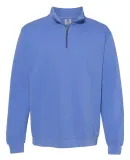 Comfort Colors Quarter Zip 1580 Sweatshirt Flo Blue