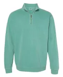 Comfort Colors Quarter Zip 1580 Sweatshirt Seafoam