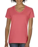 Comfort Colors 3199 Women's V-Neck Tee Neon Red Orange