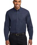 Port Authority TLS608    Tall Long Sleeve Easy Car in Navy