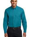 Port Authority TLS608    Tall Long Sleeve Easy Car in Teal green