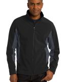 Port Authority J318    Core Colorblock Soft Shell  in Black/bat grey