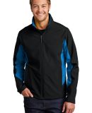 Port Authority J318    Core Colorblock Soft Shell  in Black/imp blue