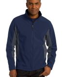 Port Authority J318    Core Colorblock Soft Shell  in Db nvy/bat gry