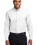 Port Authority S608ES    Extended Size Long Sleeve in White/lt stone